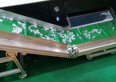 Small material conveyor line application