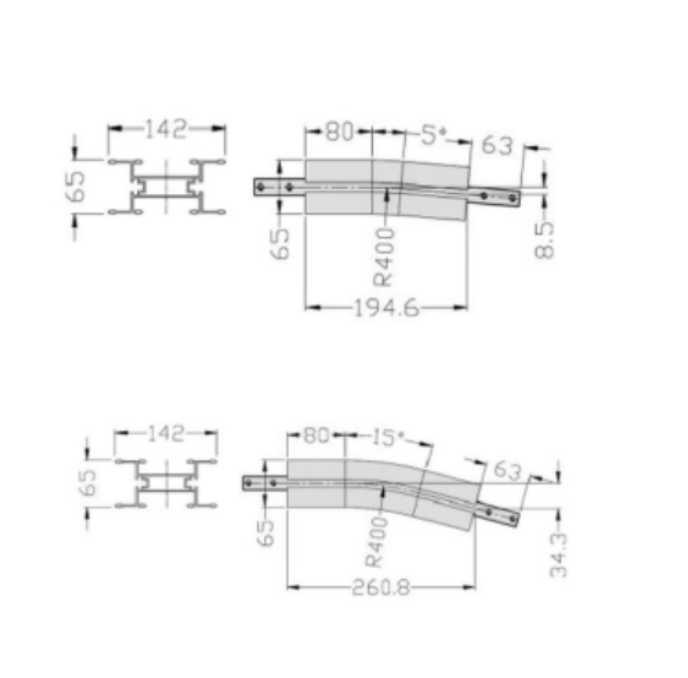 Vertical bend RM140