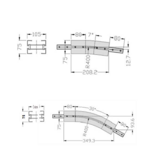 Vertical bend RM103