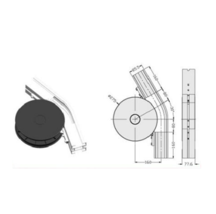 Horizontal bend unit RM83