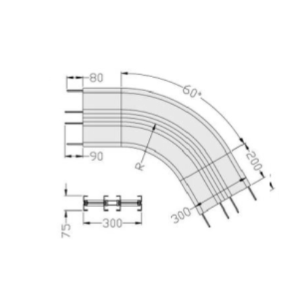 Horizontal bend RM295