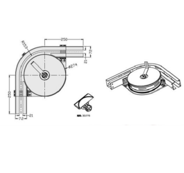 Horizontal bend unit RM1775