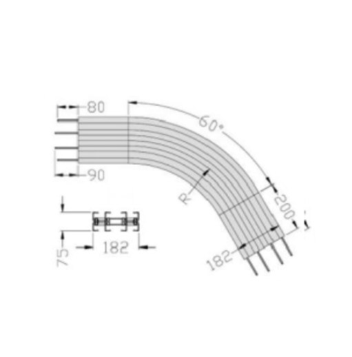 Horizontal bend RM175
