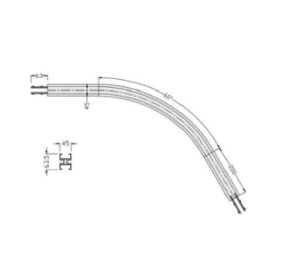 Horizontal bend RM44