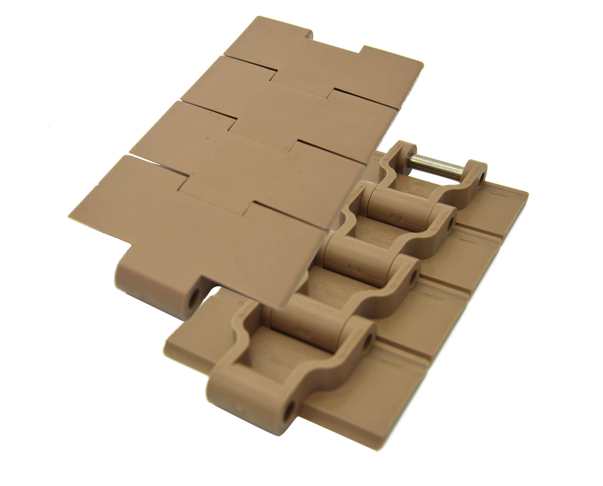 PL 828 Single hinge straight slat top chain