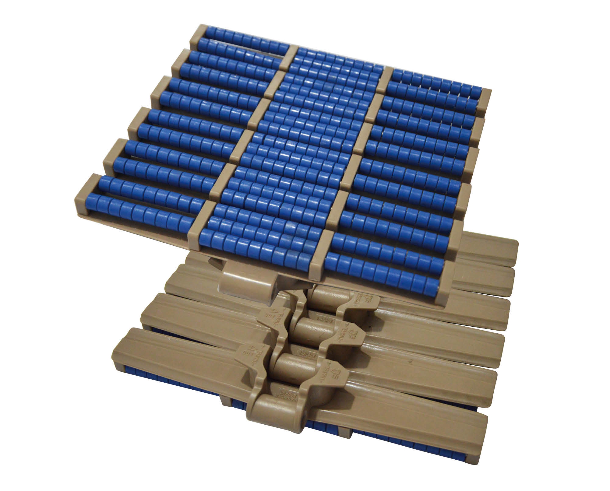 PLLBP882TAB Heavy duty roller flex slat top chain