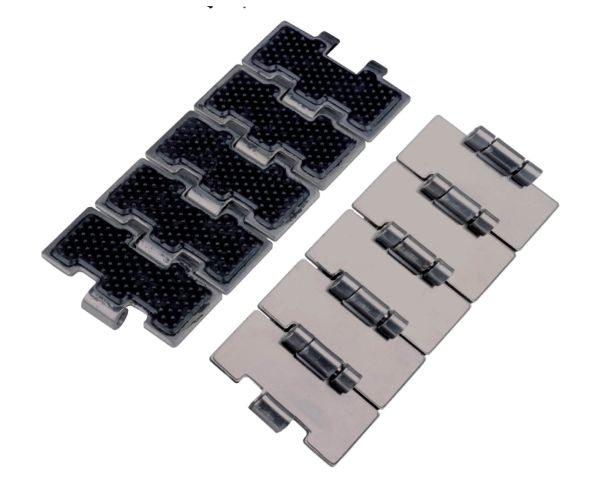 PL 812FH Stainless steel rubberized surface straight top chain