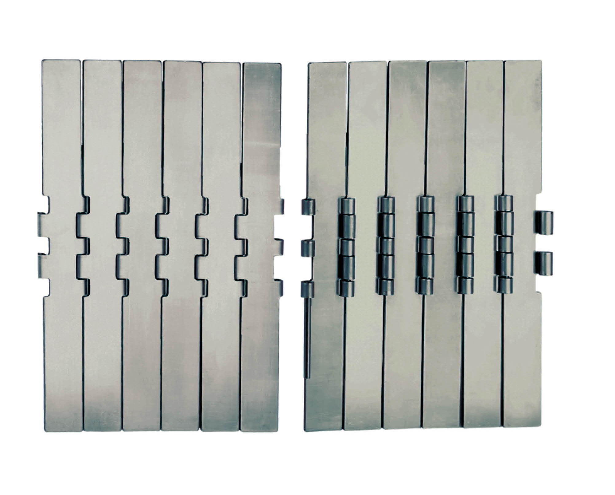 P802 Stainless steel double hinge straight top chain