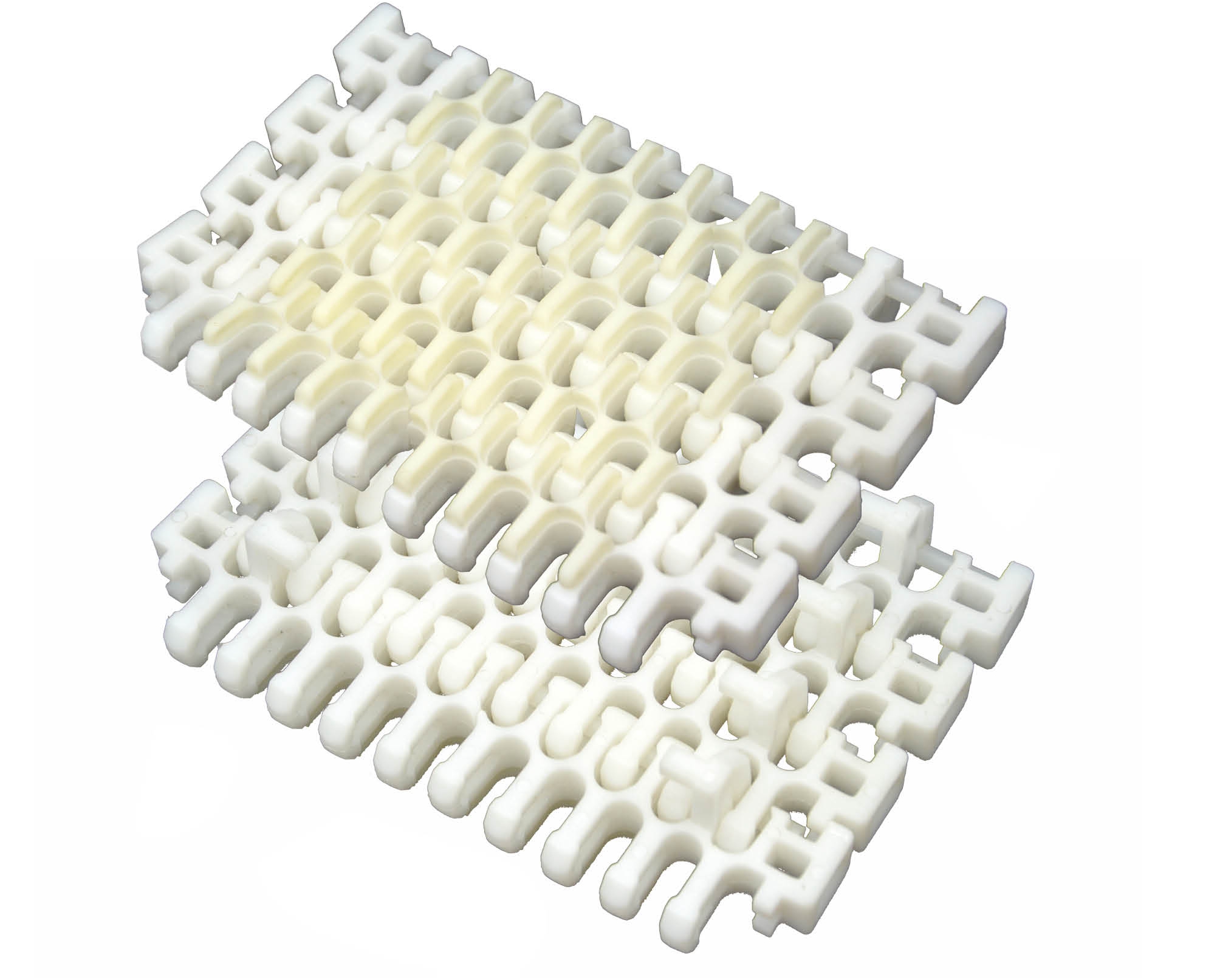 PL 2400 Rubberized surface flex flush grid modular belt